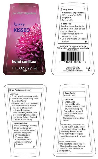 Image Description (Berry Kissed Label)